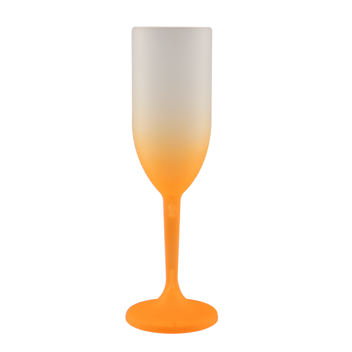 COPA DE CHAMPAGNE DEGRADE NARANJA NEON 190ML