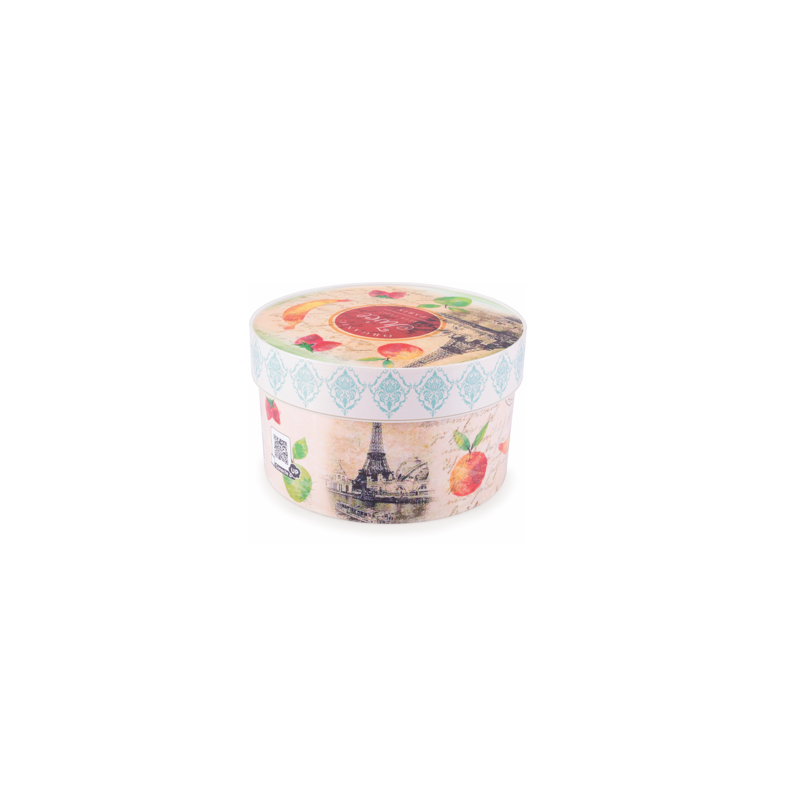 CAJA DECORADA REDONDA 1,5 L REF 9041