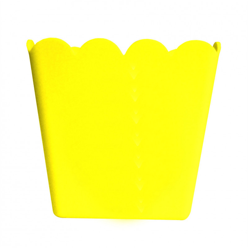 CACHEPOT PLASTICO AMARILLO C/10