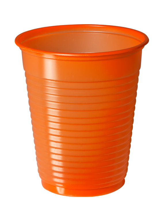 SML-202 VASO NARANJA 200 ML. X 50